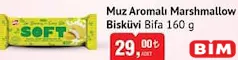 BİFA MUZ AROMALI MARSHMALLOW BİSKÜVİ 160 G BİFA MUZ AROMALI MARSHMALLOW BİSKÜVİ 160 G